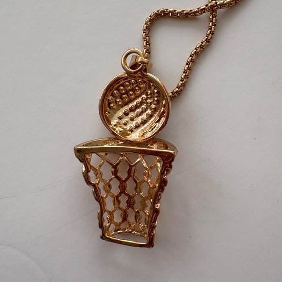 Noir NYC iced out hoop gold plated necklace - Picture 6 of 6